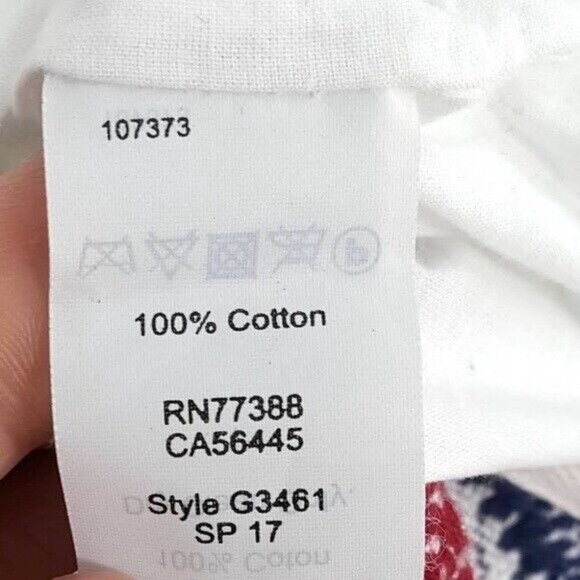 Madewell Jacquard Gamine Lined Mini Short Skirt Red White Blue Size 2 Embroider - Picture 7 of 8